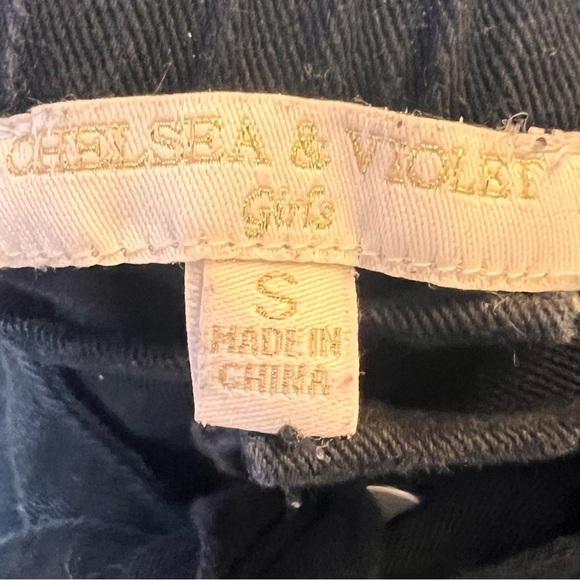 Girl’s Chelsea And Violet Small Navy Paperbag Shorts Tie Button Pockets FLAW - Picture 6 of 6